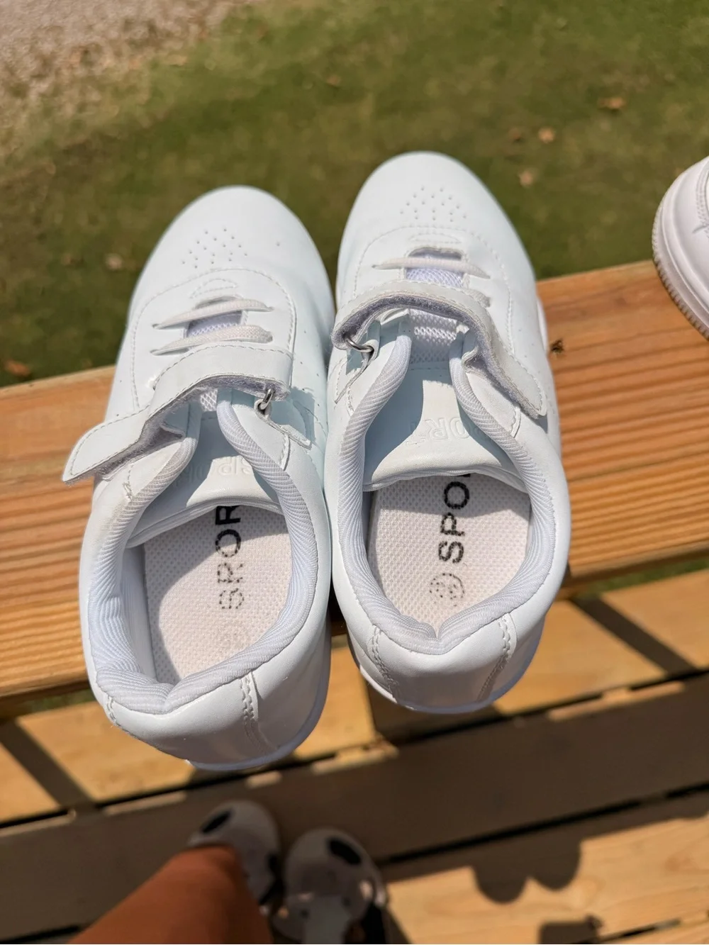 Kids White Velcro Sneakers for Everyday Play